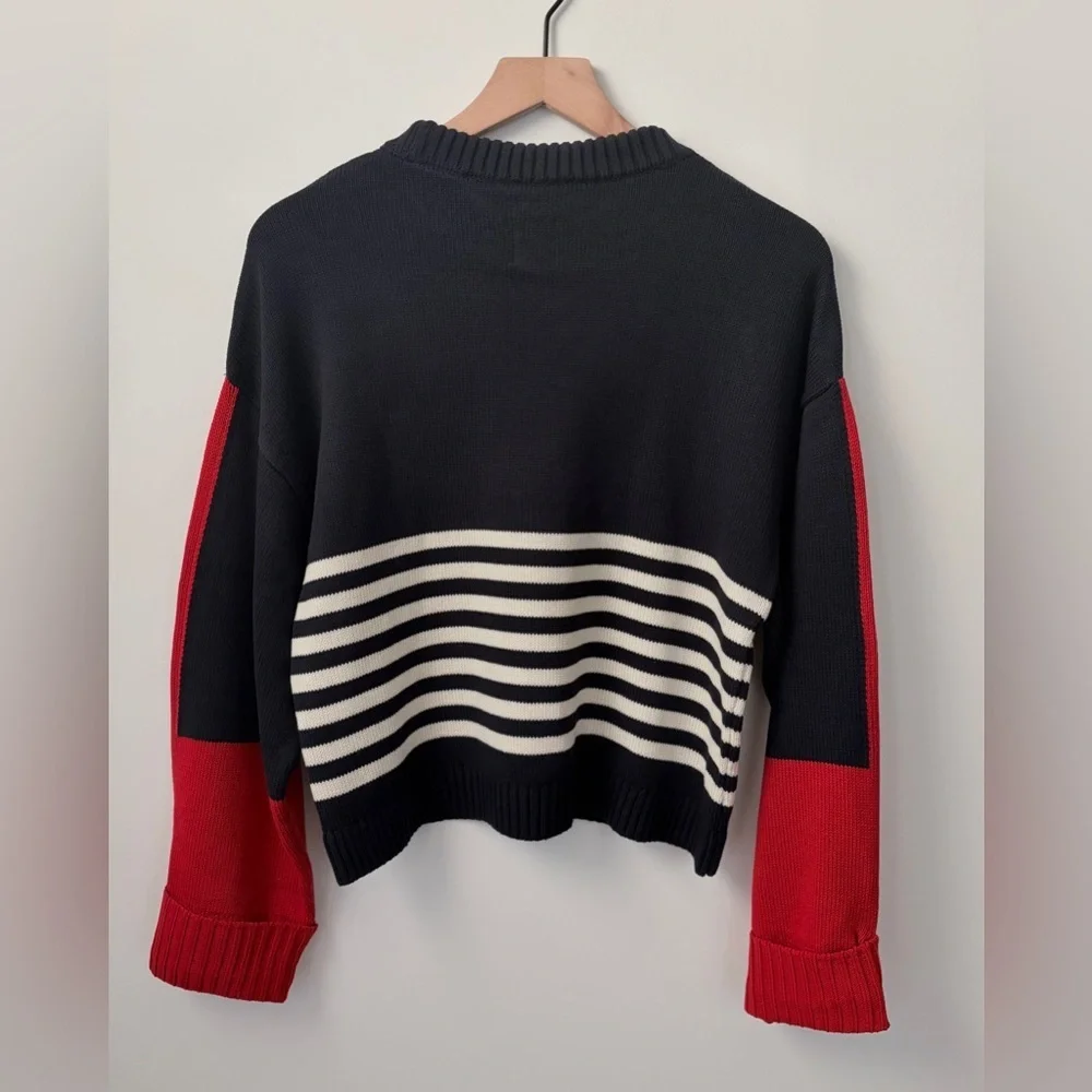 NWT Maeve Sporty Crew-Neck Pullover Sweater - Picture 7 of 7